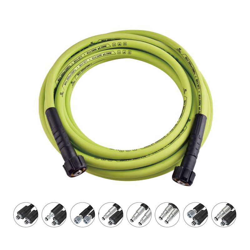 Green Wrapped Cover Steel Wire Braided Hose