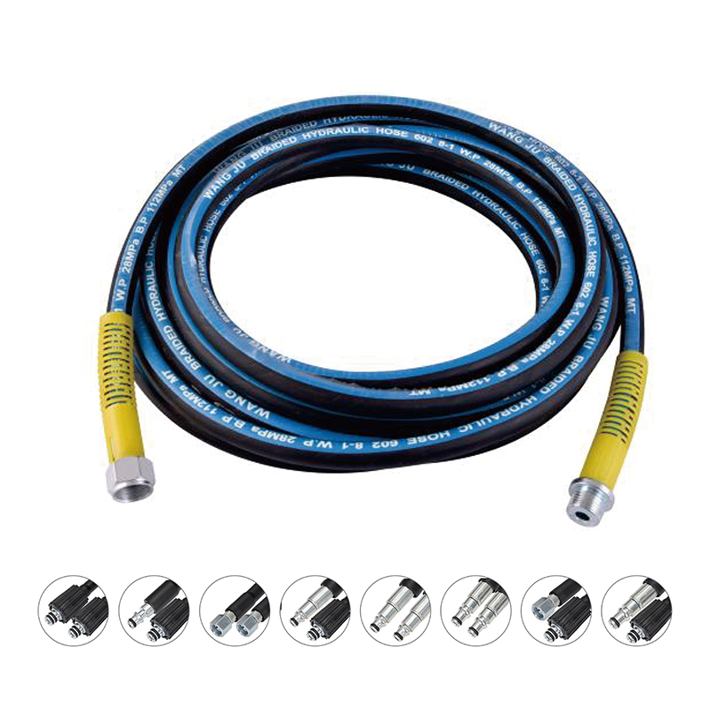 Blue Cloth Impression Steel Wire Reinforced Hose - Image 2