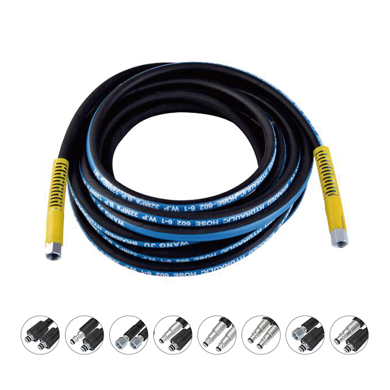 Blue Cloth Impression Steel Wire Reinforced Hose